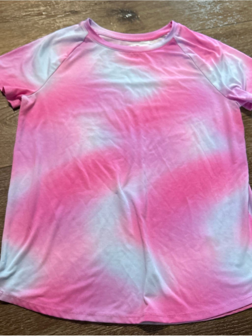 5 For $10! Athletic Works Pink & White Tie-Dye Short Sleeve Tee